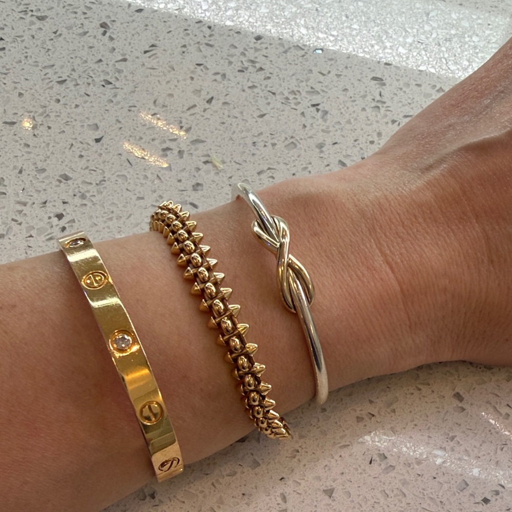 Gold and Silver Tiffany Bracelet
